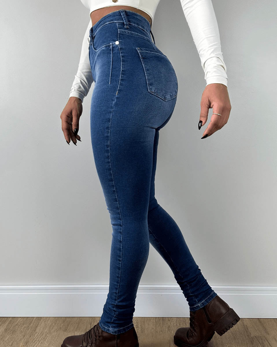 High-Waist Skinny-Jeans