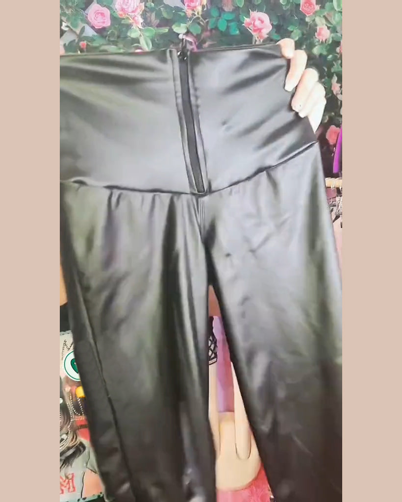 Pfirsich-Po Leder Formende Leggings