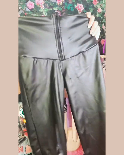 Pfirsich-Po Leder Formende Leggings