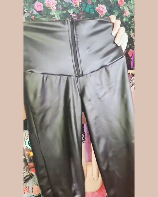 Pfirsich-Po Leder Formende Leggings