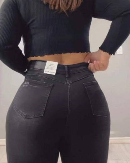 Bauchweggürtel-Faja-Jeans