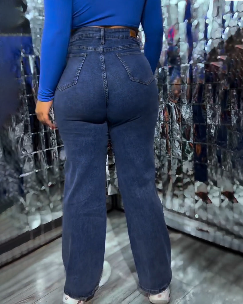 Straight-Leg Faja-Jeans