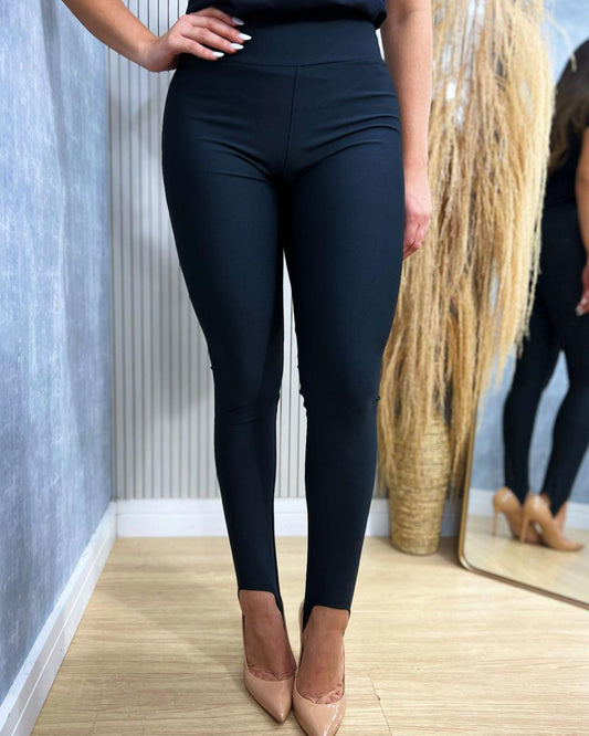 Schwarze Melissa Pezinho Leggings