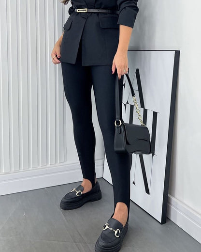 Schwarze Melissa Pezinho Leggings