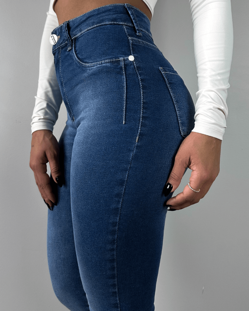 High-Waist Skinny-Jeans