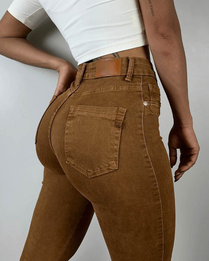 Peru-Skinny-Jeans mit hohem Bund