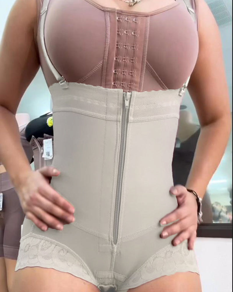 Zweifach-Kontroll Bodyformer mit Verschluss und Reißverschluss