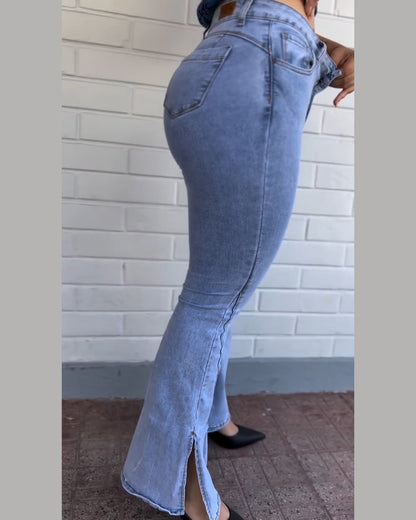 Faja Schlagjeans mit Bauchkorsage