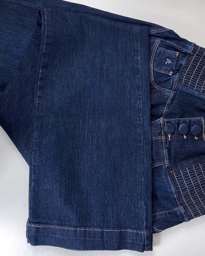 Elastischer Bund Micro Flared Jeans