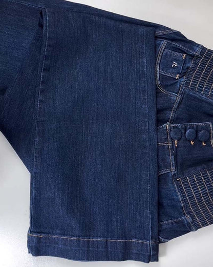 Elastischer Bund Micro Flared Jeans