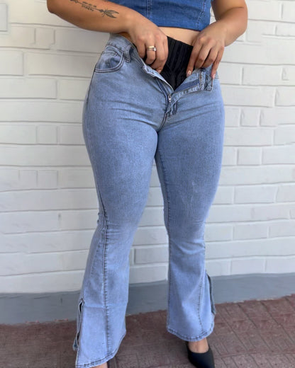 Faja Schlagjeans mit Bauchkorsage