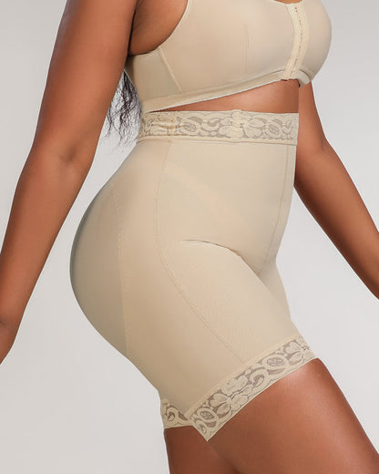 Hochtaillierte Bauchformende Shorts