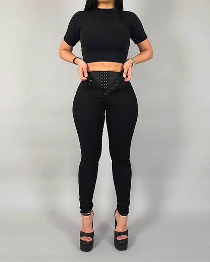 Schlank-Faja-Jeans mit Push-up und Shaping