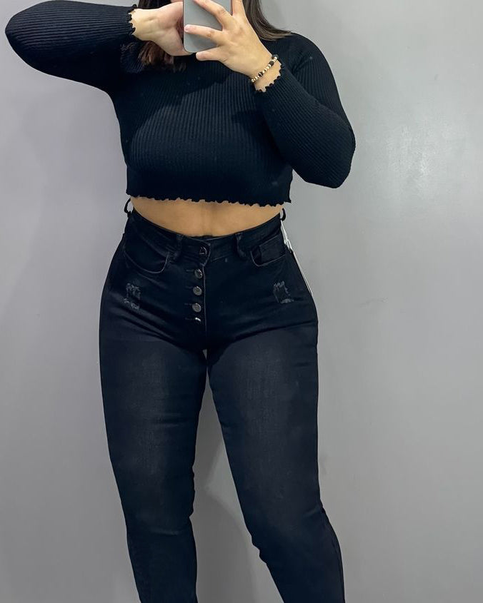 Bauchweggürtel-Faja-Jeans