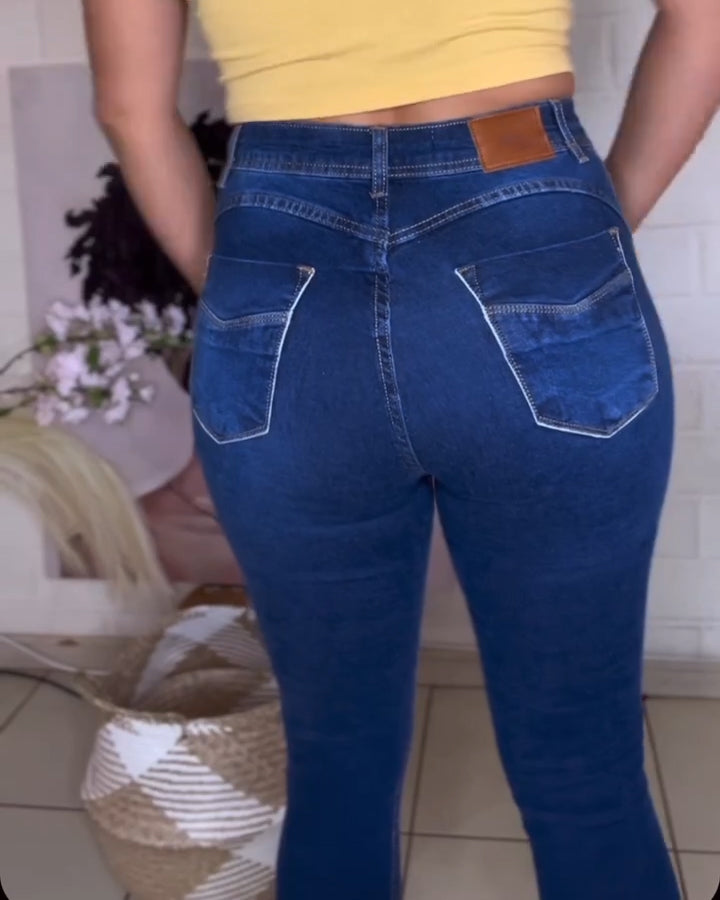 Hochbund-Faja-Jeans mit integrierter Bauchformung