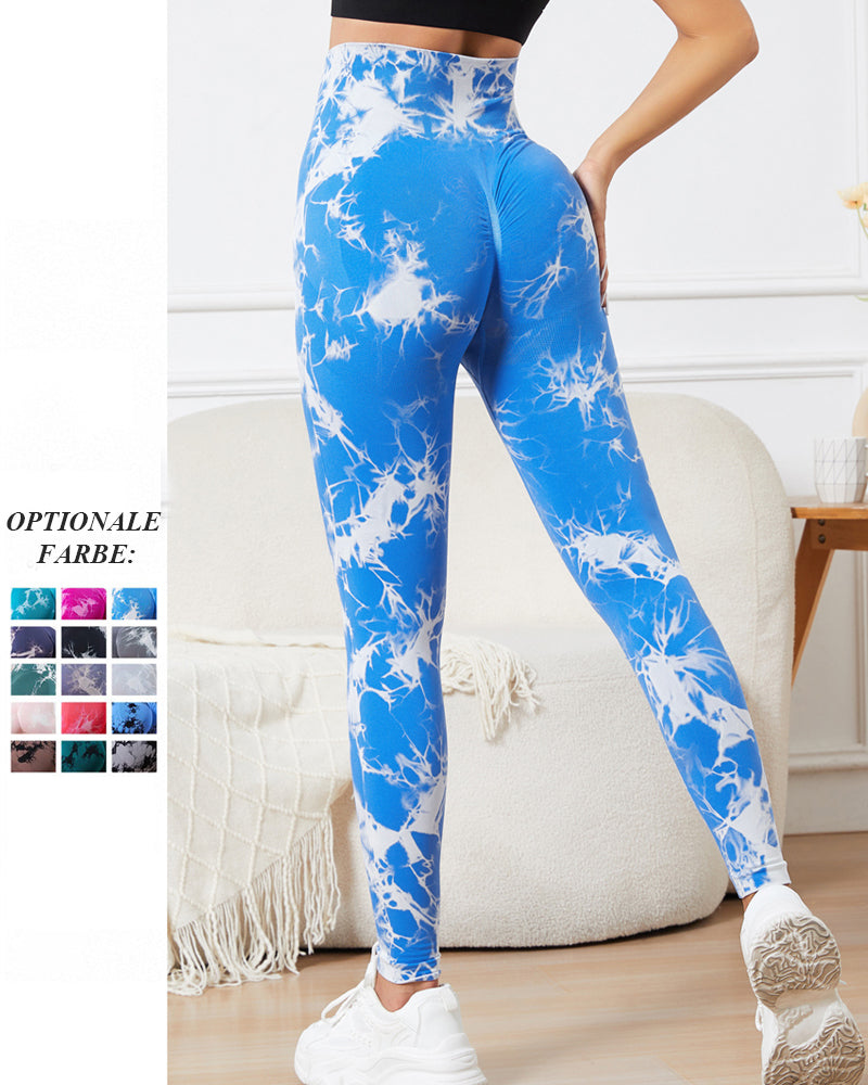 Yoga Hose mit Batik-Muster