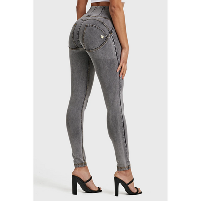 Push-Up High-Waist Super Skinny Jeans