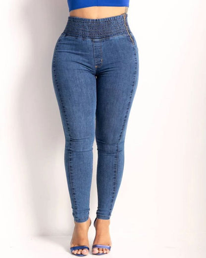 High-Waisted Skinny Jeans(pre-sale)