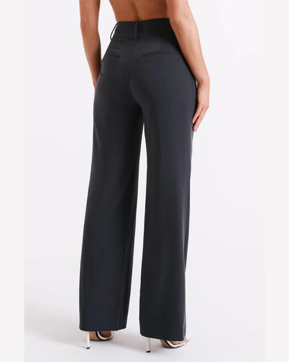 Hoch taillierte Anzughose