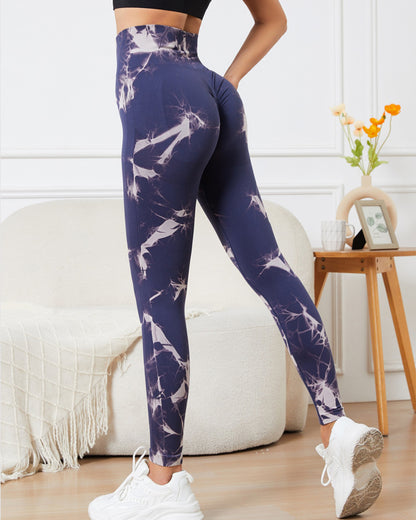 Yoga Hose mit Batik-Muster