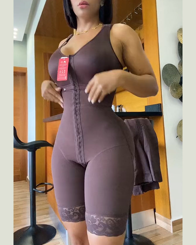 Hochkomprimierendes Ganzkörper-Taillenformer mit Bauchkontrolle und Sanduhr-Effekt