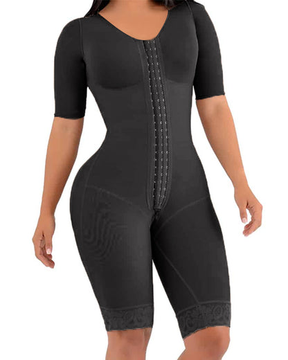 Ein-Stück-Kompressionsmieder mit Broschenärmeln