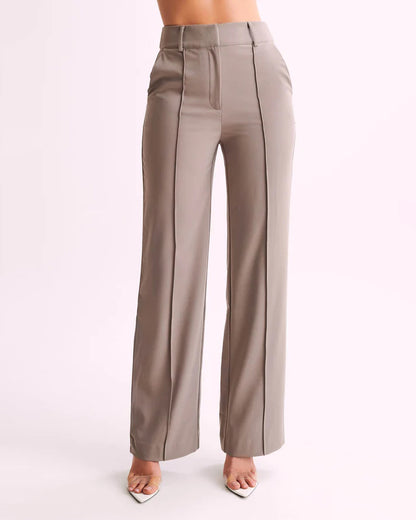 Hoch taillierte Anzughose