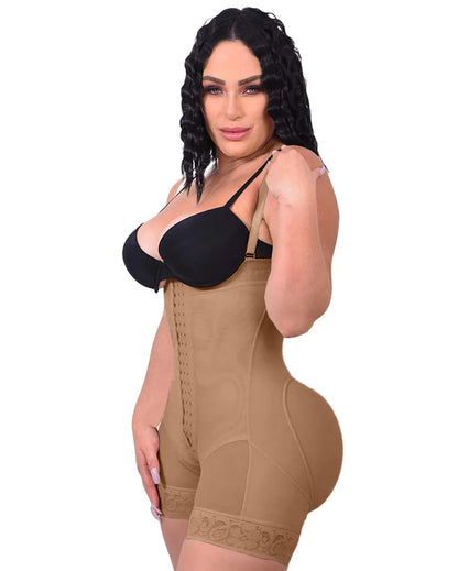 Übergröße Body Shaper mit Bauchkontrolle und Reißverschluss