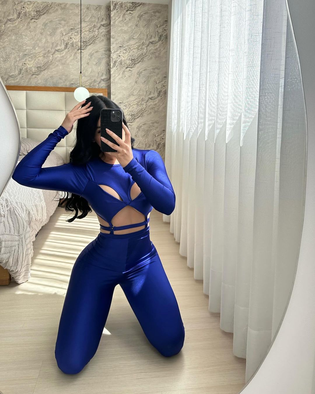 Blauer Sexy Jumpsuit
