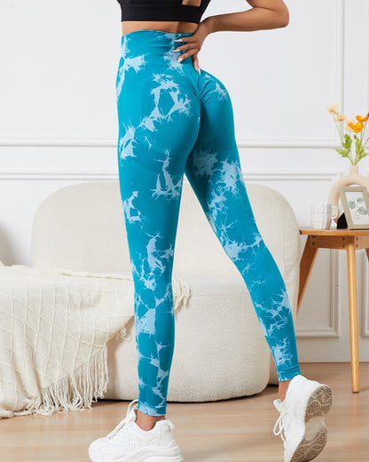 Yoga Hose mit Batik-Muster