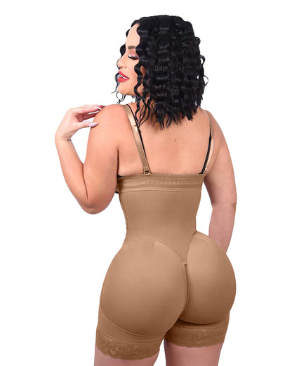 Übergröße Body Shaper mit Bauchkontrolle und Reißverschluss