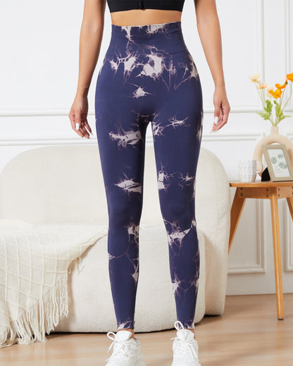 Yoga Hose mit Batik-Muster