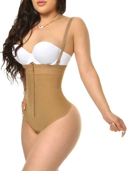 Bauchkontroll-Reißverschluss-Formwäsche-Body