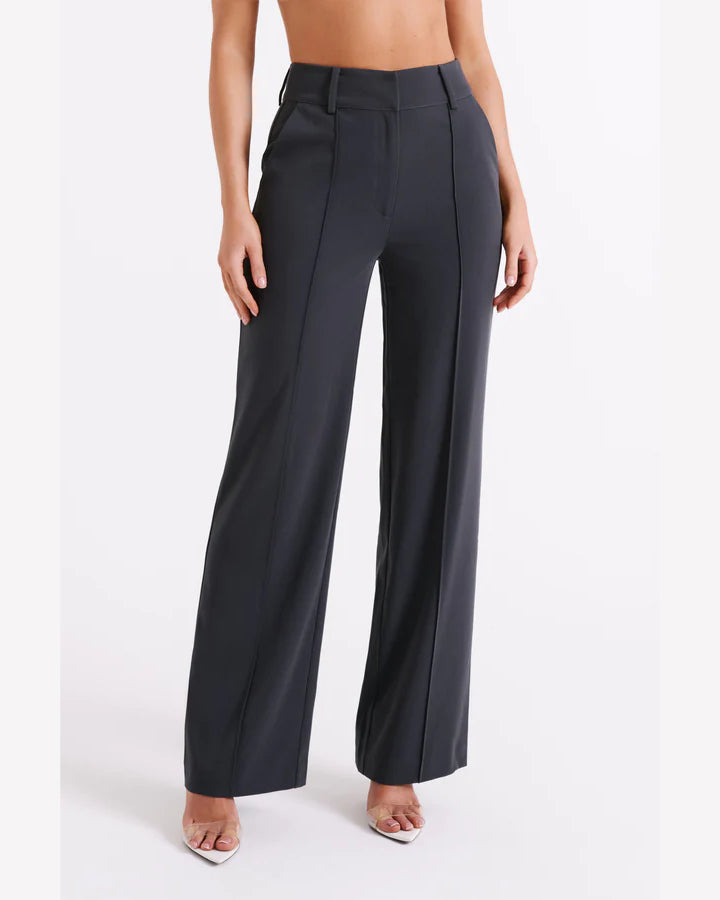 Hoch taillierte Anzughose