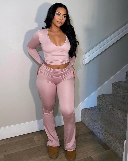 Zuhausebleibendes Baddie-Set